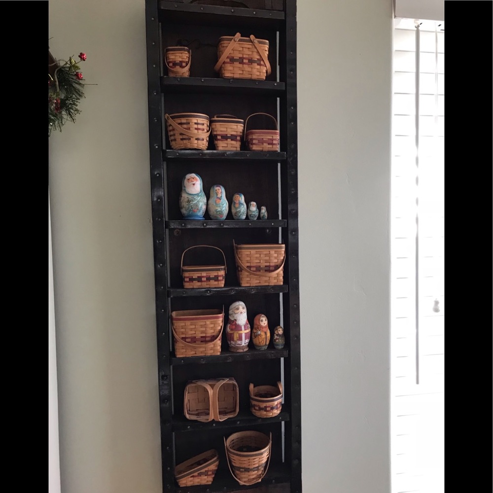 Miniature Longaberger style baskets 13 pcs